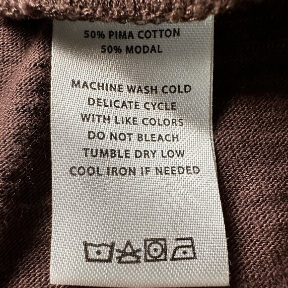 Lilla Women M Layered Tank Dress Raw Edge Pima Cotton Peru Boho Hippie - Picture 7 of 10